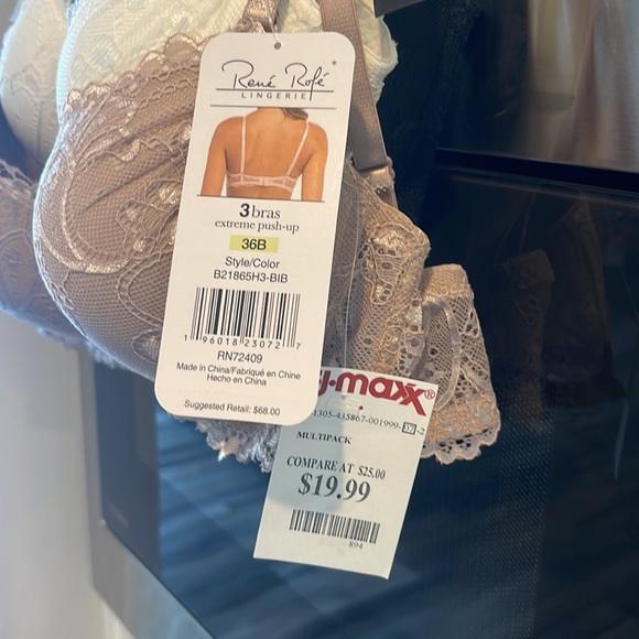 Extreme push up bras set of 3 - Picture 3 of 3